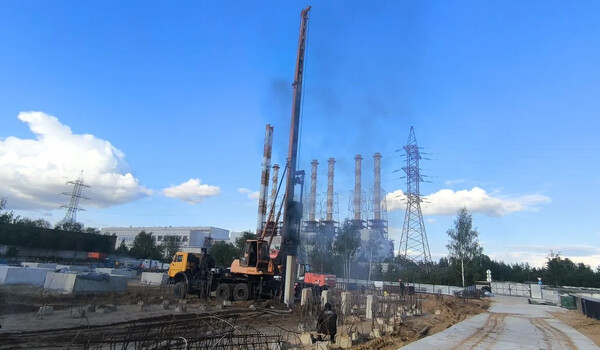 Погружение ж/б свай 12 м 35-го сечения, Зеленоград