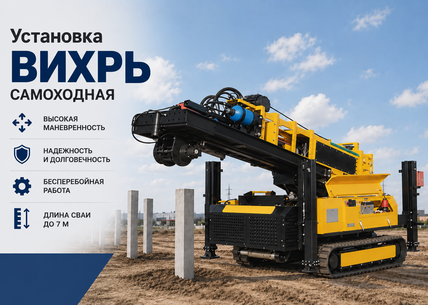 Сваебойная установка Вихрь
